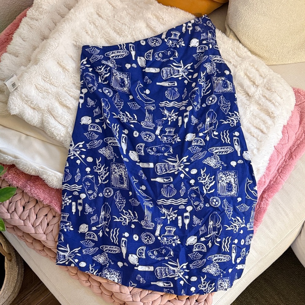 Madewell x Lisa Says Gah Mediterranean One Shoulder Dress - Picture 2 of 3